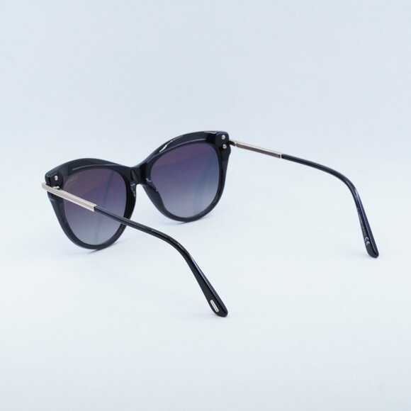 Tom Ford Kira FT0821 01D Sunglasses Black/Gold Cat Eye Frame, Polarized Lenses main image 5